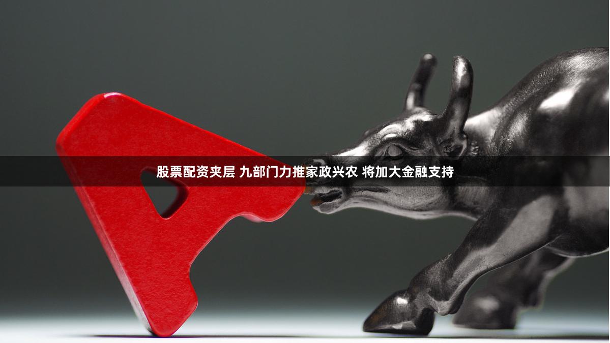 股票配资夹层 九部门力推家政兴农 将加大金融支持